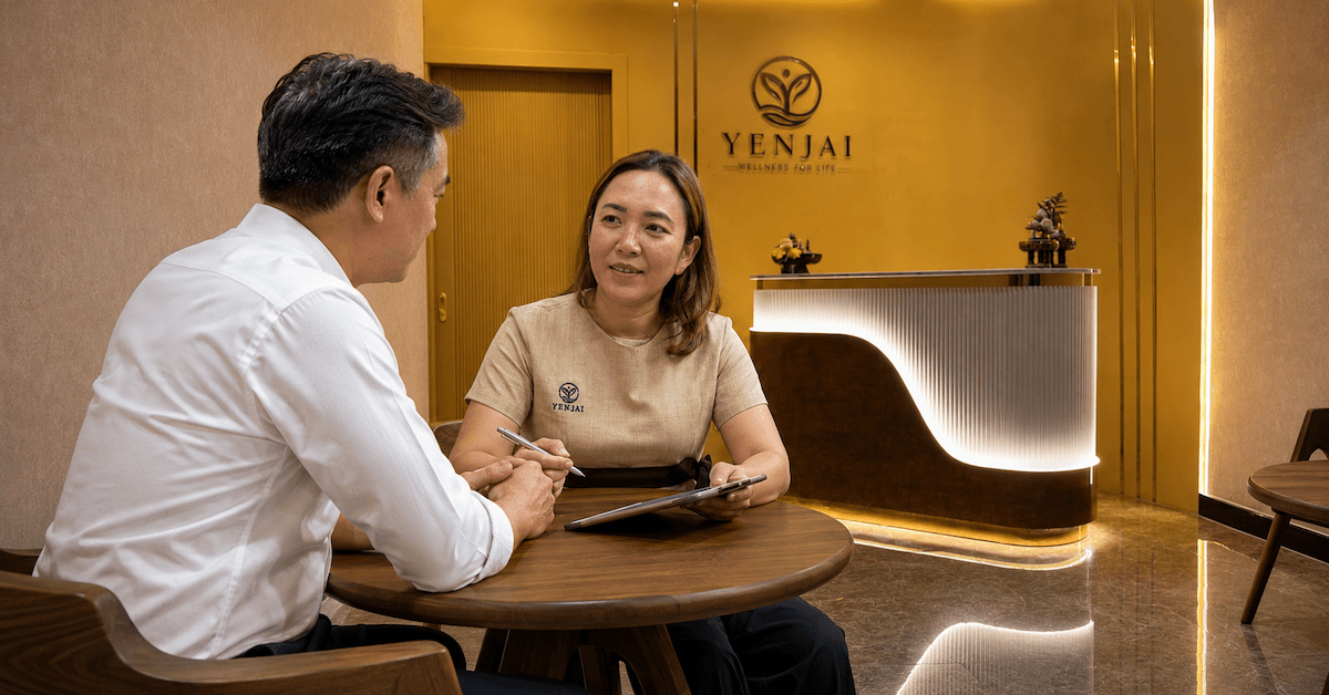 At Yenjai, your treatment starts with a consultation with your therapist.