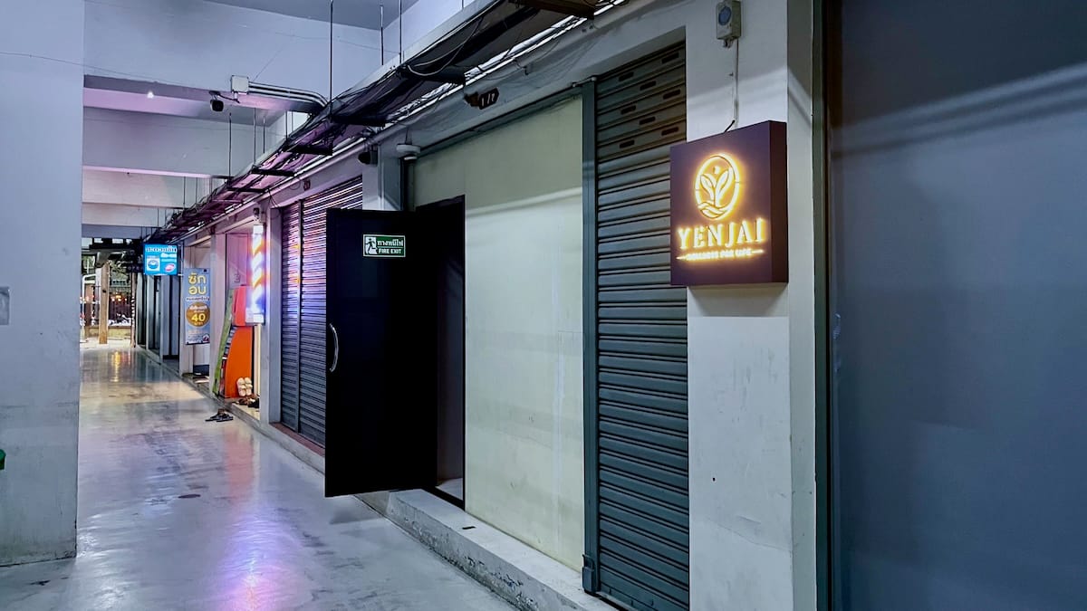 Yenjai Wellness for Life parking garage entrance.