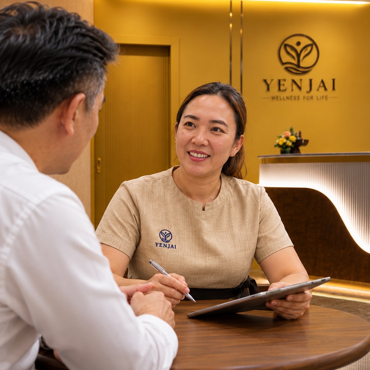 Your session at Yenjai Wellness for Life begins with a consultation with your therapist. We focus our care on your areas of concern, and we screen for health conditions that may contraindicate massage: cancer patients, pregnant women, physical injuries, etc. are of concern. Our members can use their prepaid wallets to choose any service on a particular visit, depending on your concern that day.
