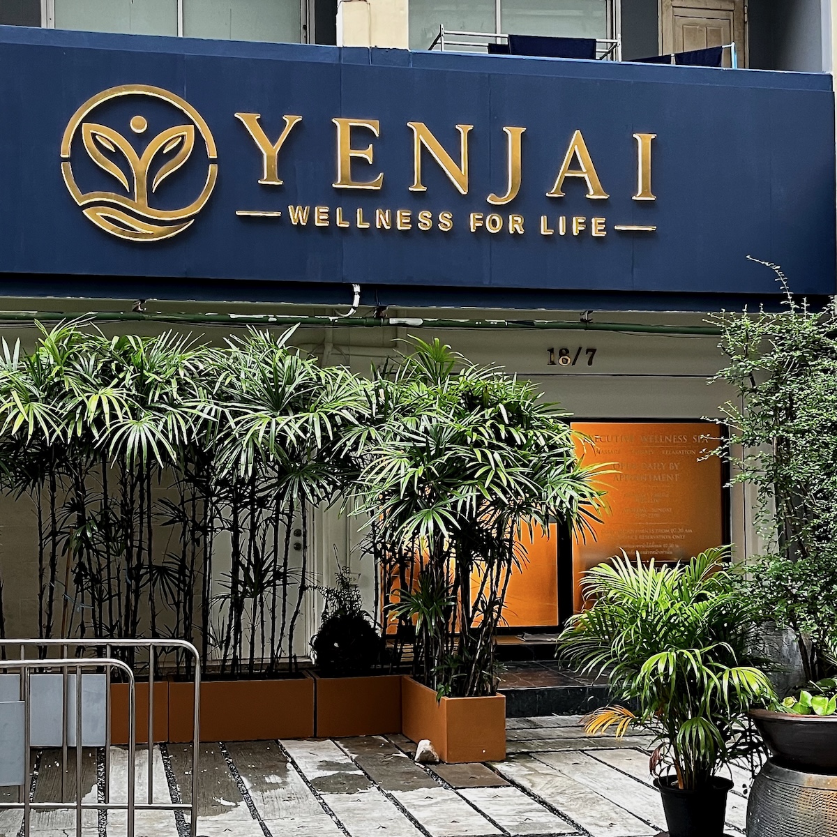 Yenjai Wellness for Life is located in the Rama 4 Housing Complex at 18/7 Soi Pluk Chit, Lumphini, Pathum Wan, Bangkok